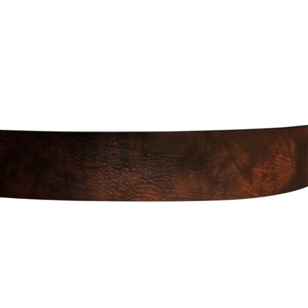 grunge mud-wash leather belt